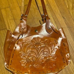 genuine leather vintage bag.